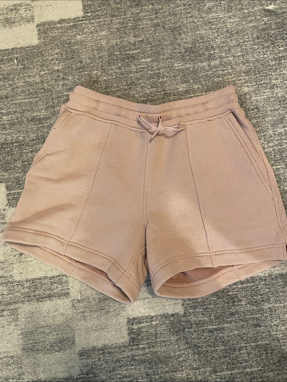 Smartwool Terry highwasited Shorts in Soft Mauve